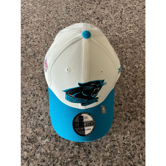 New Era Other - Carolina Panthers NFL of Sideline Hat Size Medium /Large Ivory